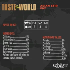 Schesir Taste Of The World Asian Stir Fry - Hondenvoer - 150 g