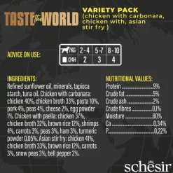 Schesir Taste Of The World Variety Pack - Hondenvoer - 900 g
