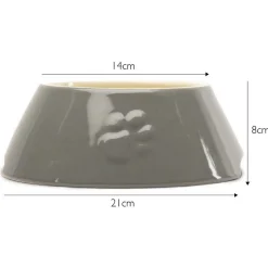 Scruffs Classic Classic Long Eared Voerbak - Hondenvoerbak - Ø21 cm Grijs