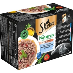 Sheba Natures Collection In Gelei Mix Selectie Maaltijdzakjes - Kattenvoer - Tomaat Pompoen Erwt 12x85 g