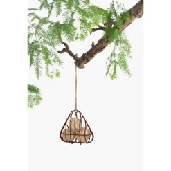 Singing Friend Mezenbolhouder Nala - Voersilo - 19x7x20 cm 165 g Bruin