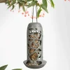 Singing Friend Tara Feeder With Glass Bottle 100% Recycled - Voersilo - Ø13x15 cm Groen