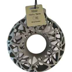 Singing Friend Yara Feeder 100% Recycled - Voersilo - 23x7.5x25 cm Antraciet