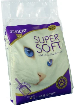 Sivocat Supersoft Kbv Met Babypoeder - Kattenbakvulling - 12 l