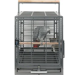 Sky Pet Products Papegaaienkooi Safari - Vogelspeelgoed - 50x40x48 cm Antiek Grijs