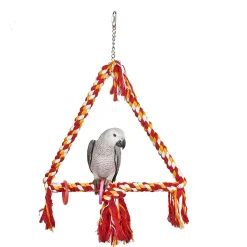 Sky Pet Products Zitstok Rope Triangle - Vogelverblijven-Toebehoren - per stuk