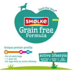 Smolke Adult Grain Free Formula Kip&Lam&Vis - Hondenvoer