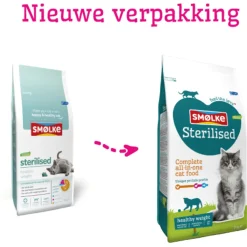 Smolke Cat Sterilised Kip&Lam&Vis - Kattenvoer