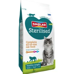 Smolke Cat Sterilised Kip&Lam&Vis - Kattenvoer