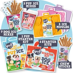 Smoofl Honden Ijs Starter Kit Large - Hondensnacks - Aardbei Pindakaas L