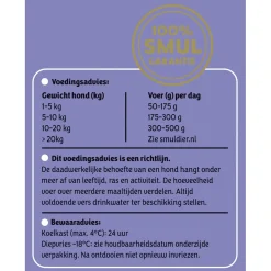 Smuldier Vers Vlees Brokjes - Diepvriesvoer - Lam Groente 500 g