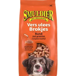 Smuldier Vers Vlees Brokjes - Diepvriesvoer - Rund Groente 500 g