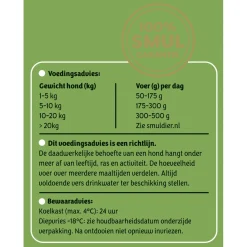 Smuldier Vers Vlees Brokjes - Diepvriesvoer - Pens Groente 500 g