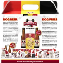 Snuffle Christmas Giftbox Beer & Fries! - Hondensnacks - 2x250 ml Vanaf 2 Maanden