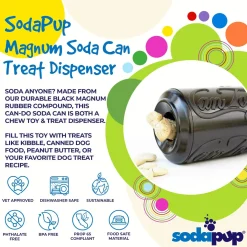 Sodapup Can Toy Magnum - Hondenspeelgoed - Zwart Xl