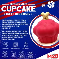 Sodapup Cup Cake Treat Dispenser - Hondenspeelgoed - Roze M