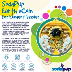 Sodapup Earth Ecoin - Hondenvoerbak - Ø13 cm Geel