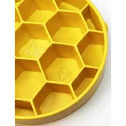 Sodapup Honeycomb Ebowl - Hondenvoerbak - Ø20 cm Geel