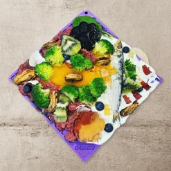 Sodapup Lickmat Bones - Hondenvoerbak - Paars L