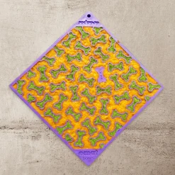 Sodapup Lickmat Bones - Hondenvoerbak - Paars L