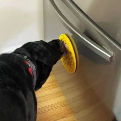 Sodapup Lickmat Duckies Met Zuignap - Hondenvoerbak - Ø20 cm Geel