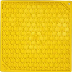 Sodapup Lickmat Honey - Hondenvoerbak - Geel L