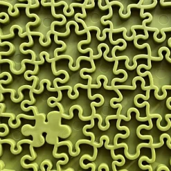 Sodapup Lickmat Jigsaw - Hondenvoerbak - Groen L