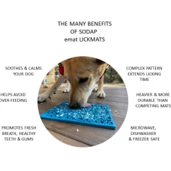 Sodapup Lickmat Jigsaw - Hondenvoerbak - Groen L