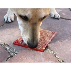 Sodapup Lickmat Love Hearts - Hondenvoerbak - Rood S