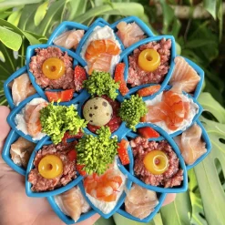 Sodapup Mandala Etray Feeder - Hondenvoerbak - Ø20 cm Blauw