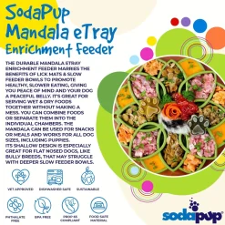 Sodapup Mandala Etray Feeder - Hondenvoerbak - Ø20 cm Groen