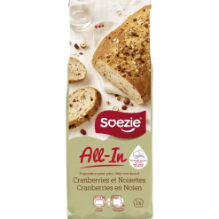 Soezie All-In Cranberry-Notenbrood - Bakproducten - 500 g