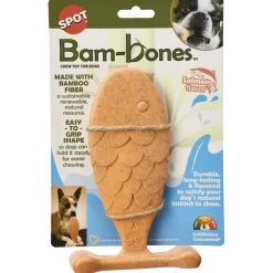 Spot Bam-Bones Fish Salmon - Veilig  Hondenkauwbot - Medium