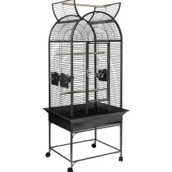 Strong Papegaaienkooi Villa Anna - Vogelverblijven - 78x68x175 cm Antraciet