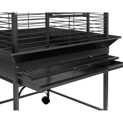 Strong Papegaaienkooi Villa Anna - Vogelverblijven - 78x68x175 cm Antraciet