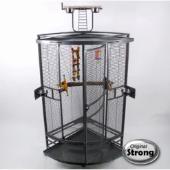 Strong Papegaaienkooi Villa Nadia Xl - Vogelverblijven - 64x64x168 cm Antraciet