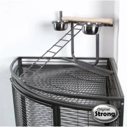 Strong Papegaaienkooi Villa Nadia Xl - Vogelverblijven - 64x64x168 cm Antraciet