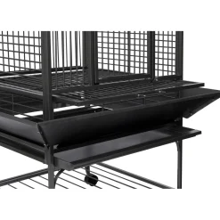 Strong Papegaaienkooi Villa Sara - Vogelverblijven - 84x79x160 cm Antraciet