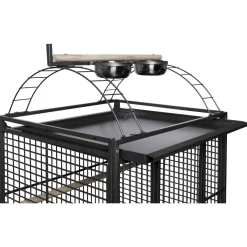 Strong Papegaaienkooi Villa Sara - Vogelverblijven - 84x79x160 cm Antraciet