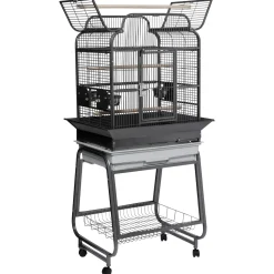 Strong Papegaaienkooi Villa Gaia - Vogelverblijven - 68x53x139 cm Antraciet