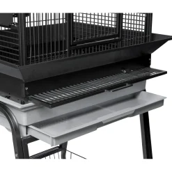 Strong Papegaaienkooi Villa Gaia - Vogelverblijven - 68x53x139 cm Antraciet