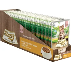 Stuzzy Maaltijdzakjes  Bocconcini Kitten - Kattenvoer - Kip 85 g