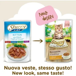 Stuzzy Maaltijdzakjes  Bocconcini Kitten - Kattenvoer - Kip 85 g