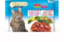 Stuzzy Multi-Pack Pouch - Kattenvoer - Ham Rund 4x100 g