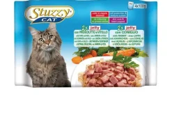 Stuzzy Multi-Pack Pouch - Kattenvoer - Ham Kalfsvlees Konijn 4x100 g