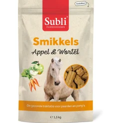Subli Smikkels - Paardensnack - Appel Wortel 1.5 kg