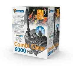 Superfish Combi Clear 6000 Filter 4in1 - Vijverfilter - Grijs 2900 l/h Uvc 11 Watt