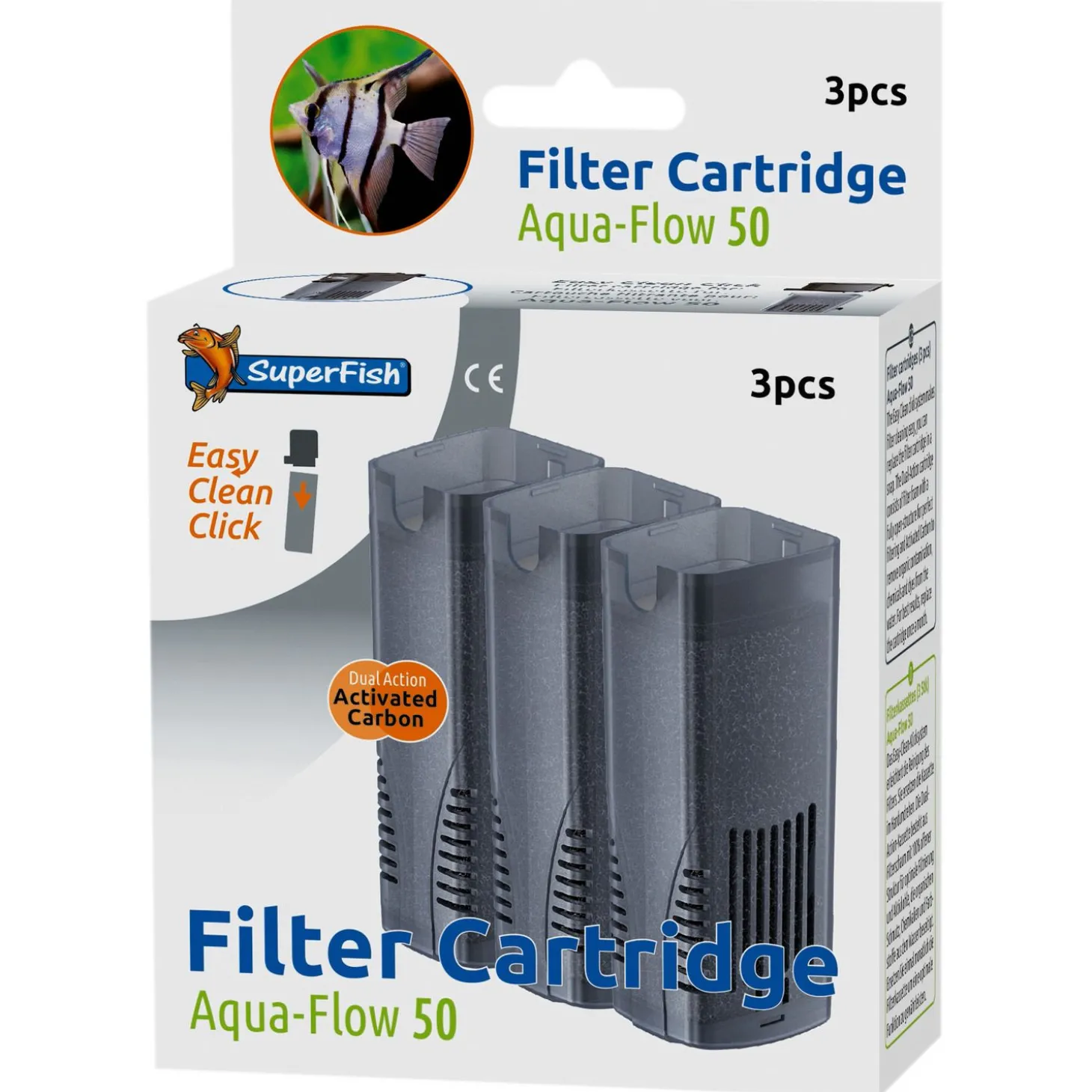 Superfish Filtercassette Aqua-Flow 50 - Filters - 3 stuks