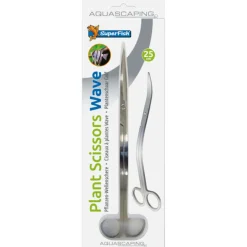 Superfish Rvs Plantenschaar Golvend - Aquarium Toebehoren - 25 cm