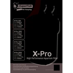 Superfish X Pro Aquarium Buitenfilter 2000 - Filters - 600 l Wit 600 l/h